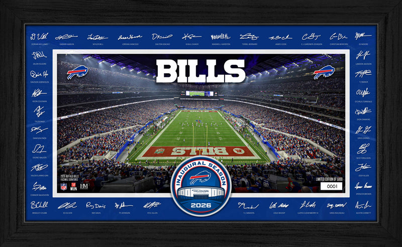 Highland Mint Buffalo Bills 2026 Signature Gridiron Frame - Limited Edition /5,000