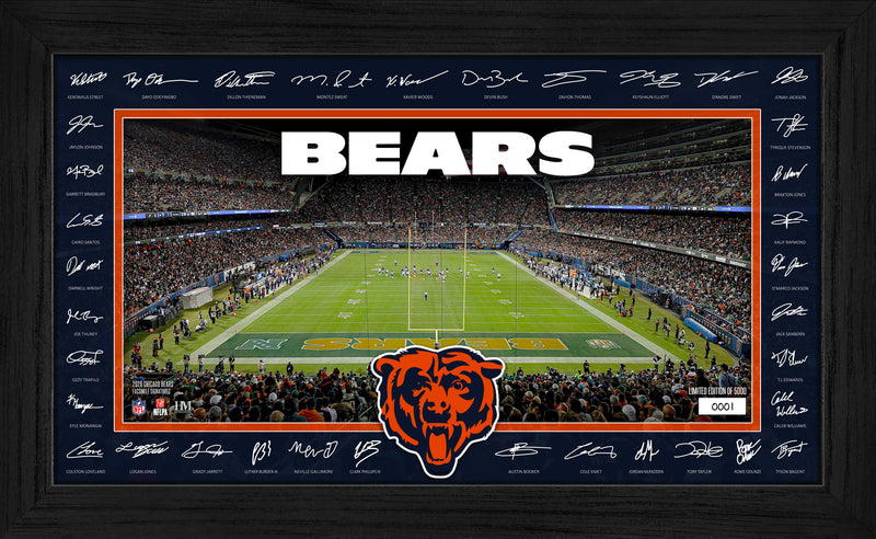 Highland Mint Chicago Bears 2026 Signature Gridiron Frame - Limited Edition /5,000