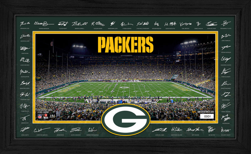 Highland Mint Green Bay Packers 2026 Signature Gridiron Frame - Limited Edition /5,000