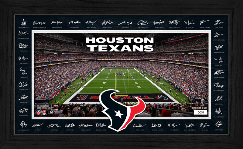 Highland Mint Houston Texans 2026 Signature Gridiron Frame - Limited Edition /5,000