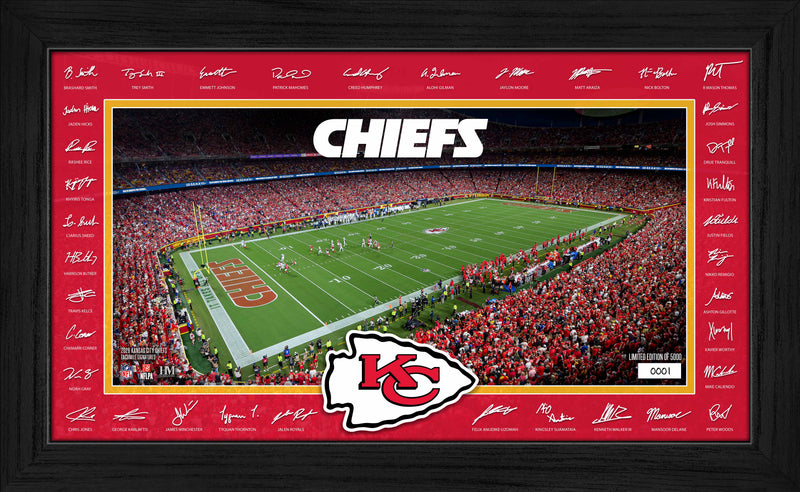Highland Mint Kansas City Chiefs 2026 Signature Gridiron Frame - Limited Edition /5,000