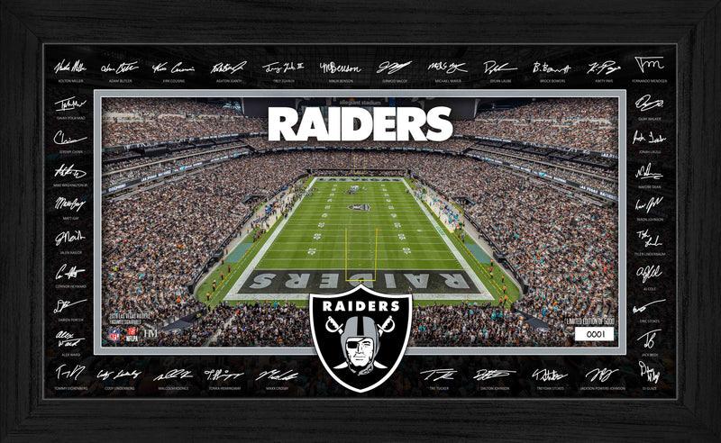 Highland Mint Las Vegas Raiders 2026 Signature Gridiron Frame - Limited Edition /5,000