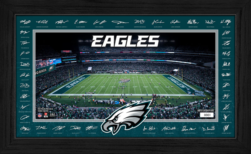 Highland Mint Philadelphia Eagles 2026 Signature Gridiron Frame - Limited Edition /5,000