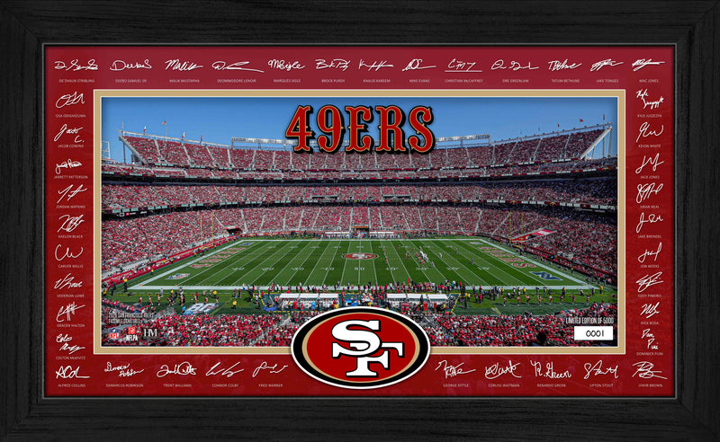 Highland Mint San Francisco 49ers 2026 Signature Gridiron Frame - Limited Edition /5,000