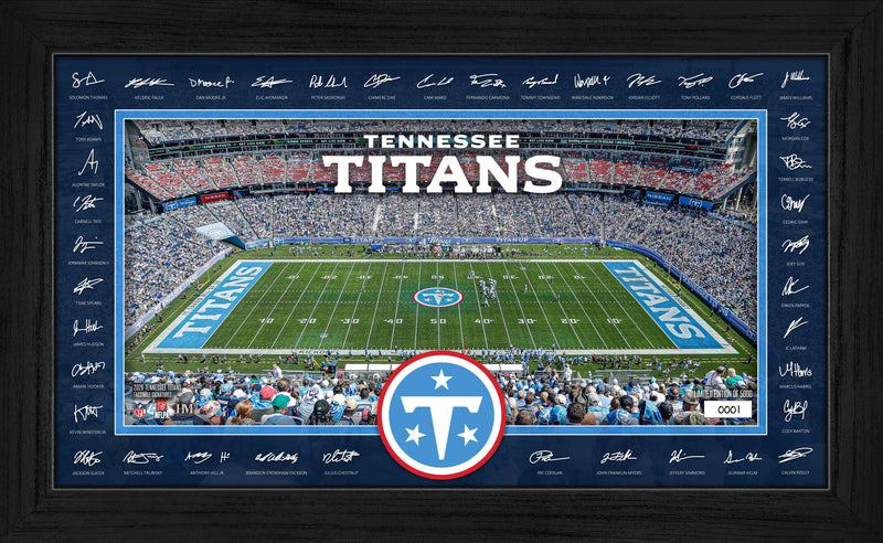 Highland Mint Tennessee Titans 2026 Signature Gridiron Frame - Limited Edition /5,000