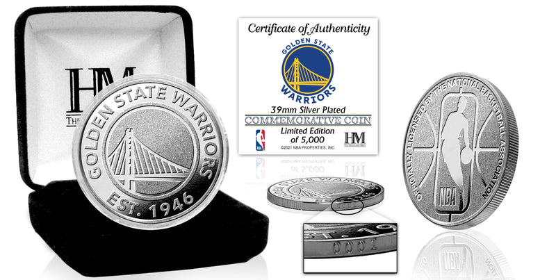 Highland Mint Golden State Warriors Silver Coin - Limited Edition /5,000