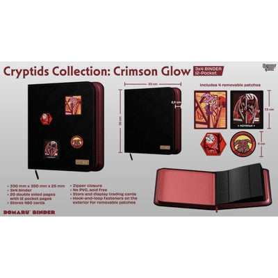 Gatherers' Tavern Domaru 12-Pocket Binder - Cryptids Collection Crimson Glow