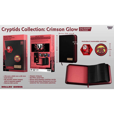 Gatherers' Tavern Domaru 4-Pocket Binder - Cryptids Collection Crimson Glow