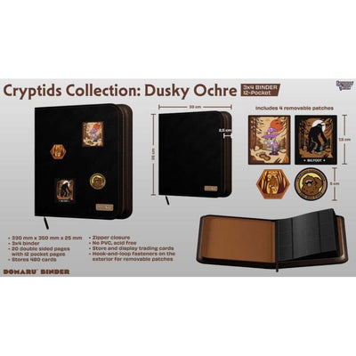 Gatherers' Tavern Cryptids Collection DOMARU 12-Pocket Binder - Dusky Ochre