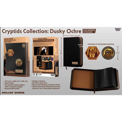 Gatherers' Tavern Domaru 4-Pocket Binder - Cryptids Collection Dusky Ochre