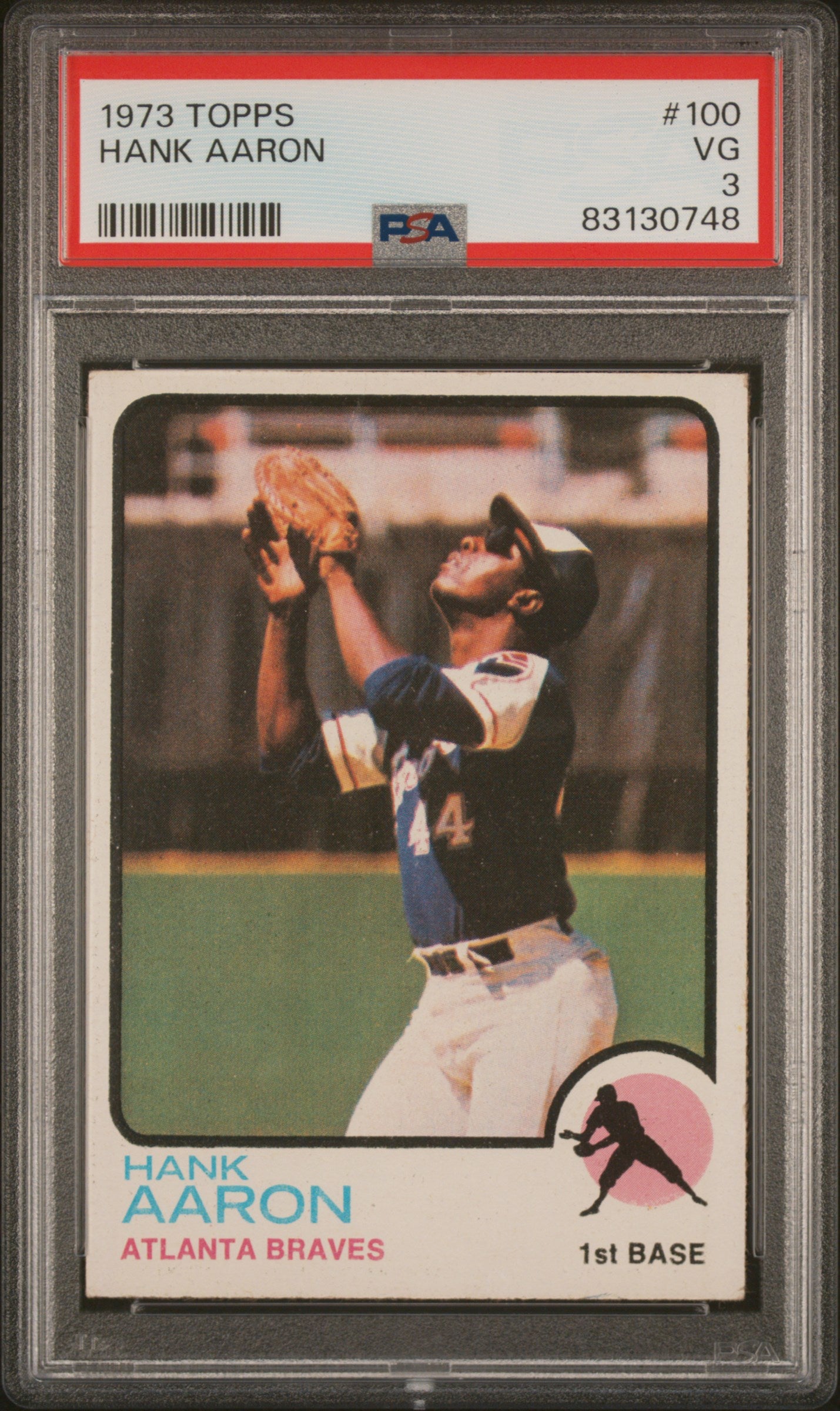 1973 Topps Hank Aaron #100 PSA 3