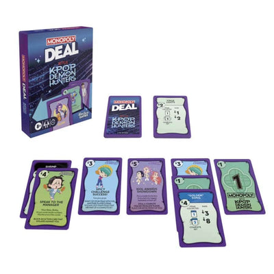 Hasbro Monopoly Deal KPop Demon Hunters Card Game - 2-5 Players