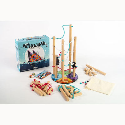 Unfriendly Games Nekojima - Wooden Dexterity Balance Game