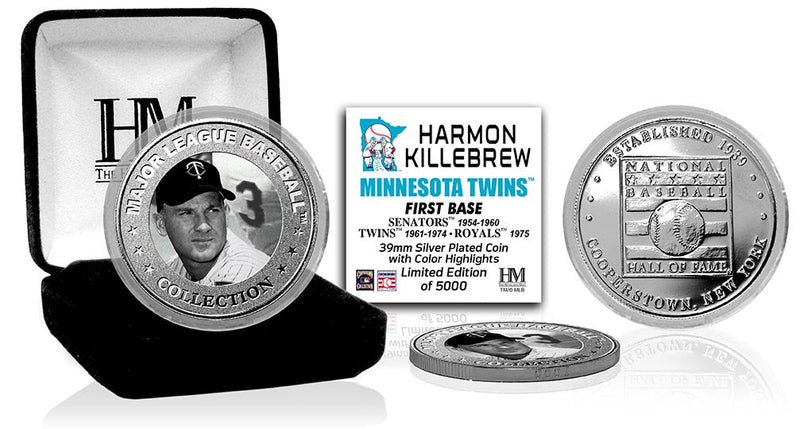 Highland Mint Harmon Killebrew Hall of Fame Silver Color Coin - Limited Edition /5,000