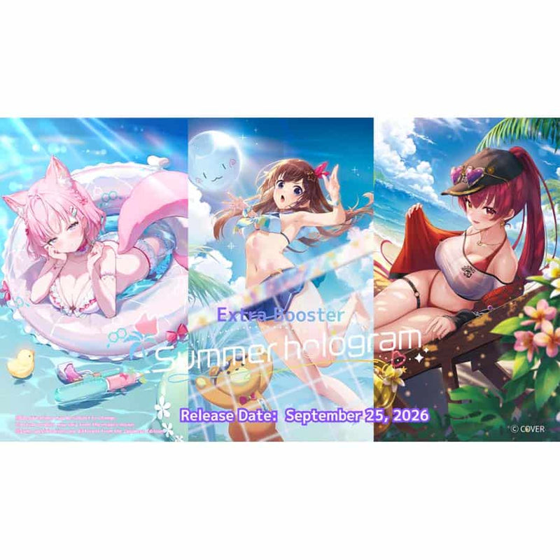 Bushiroad hololive OFFICIAL CARD GAME Extra Booster Summer hologram Display