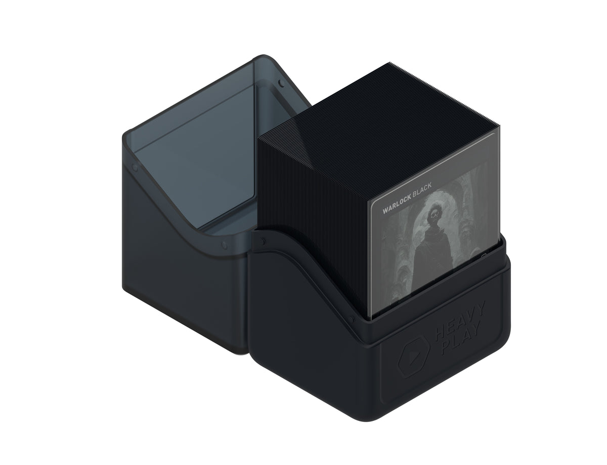 Heavy Play RFG Deck Box 80 Double Sleeved Warlock Black