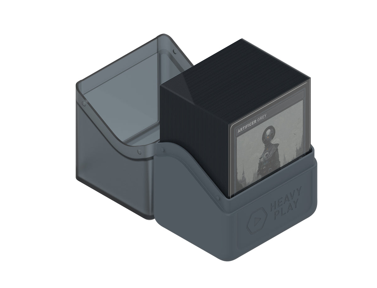 Heavy Play RFG Deck Box 80 Double Sleeved Artificer Grey