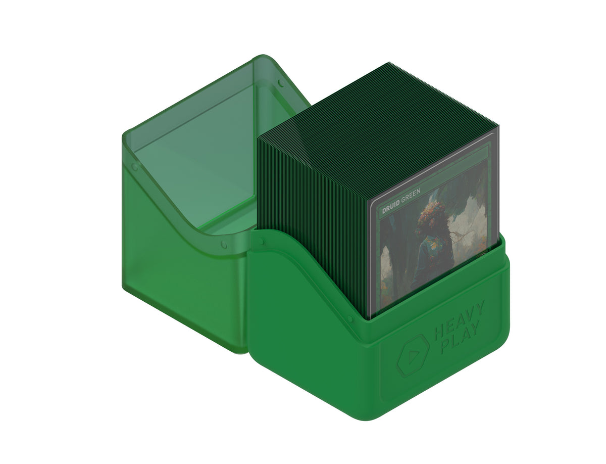 Heavy Play RFG Deck Box 80 Double Sleeved Druid Green