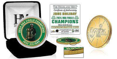 Highland Mint Jrue Holiday 2024 NBA Finals Champions Bronze Coin - Limited Edition /5000