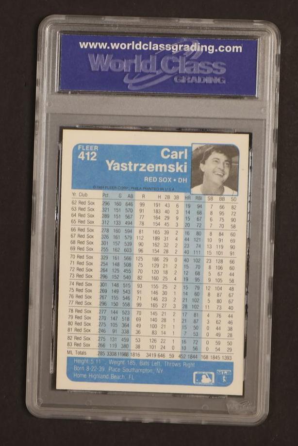 1984 Fleer Carl Yastrzemski #412 WCG 10