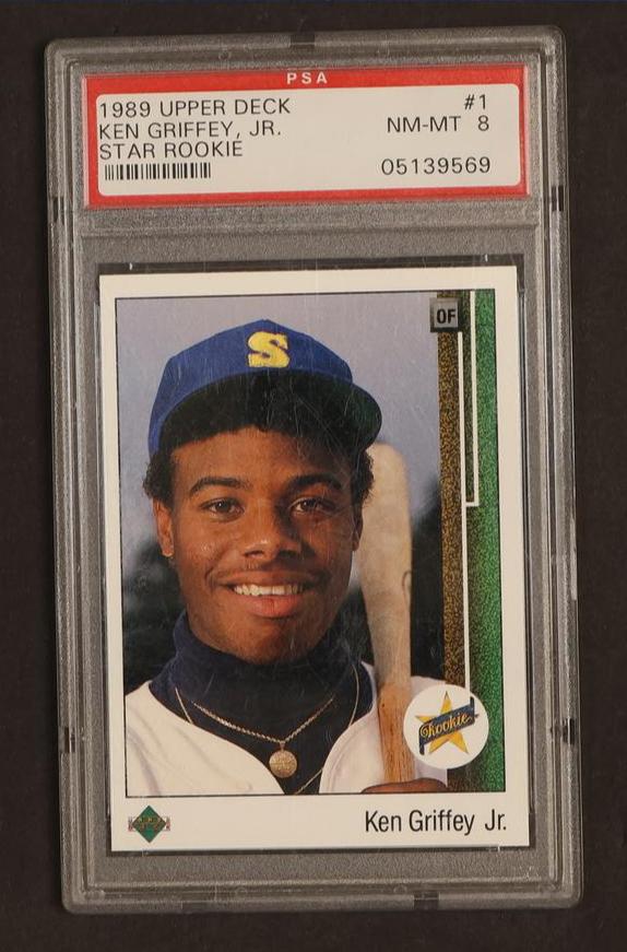 1989 Upper Deck Upper Deck 1 Ken Griffey Jr. Star Rookie PSA 8 NM-MT Seattle Mariners