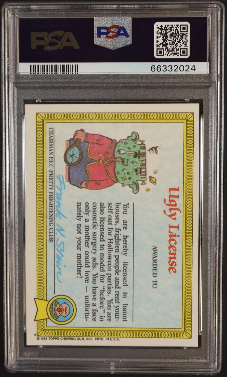 1985 Garbage Pail Kids Run Down Rhoda #31a PSA 8