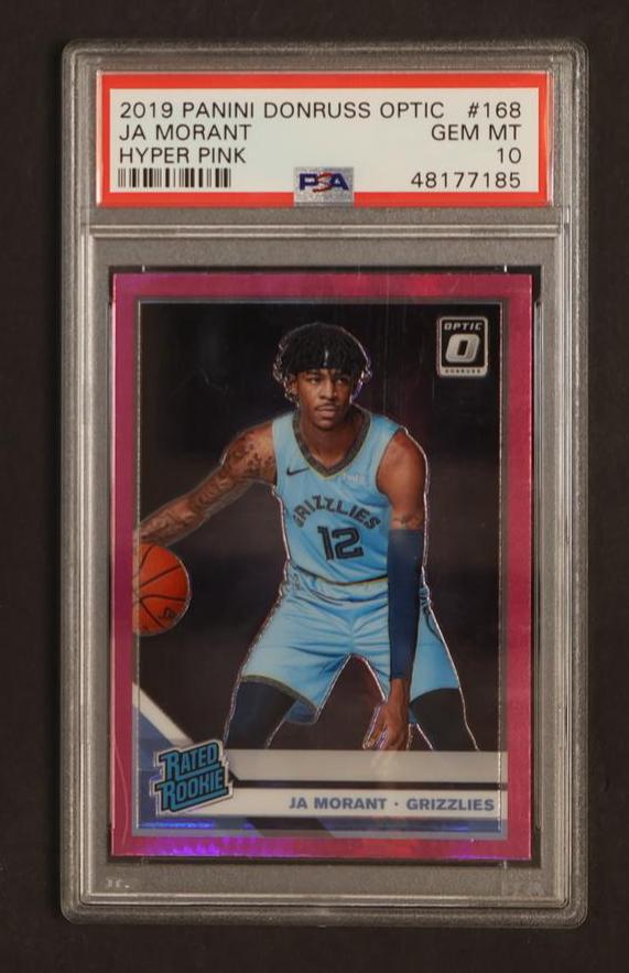 2019 Panini Donruss Optic Hyper Pink Ja Morant #168 RC PSA 10