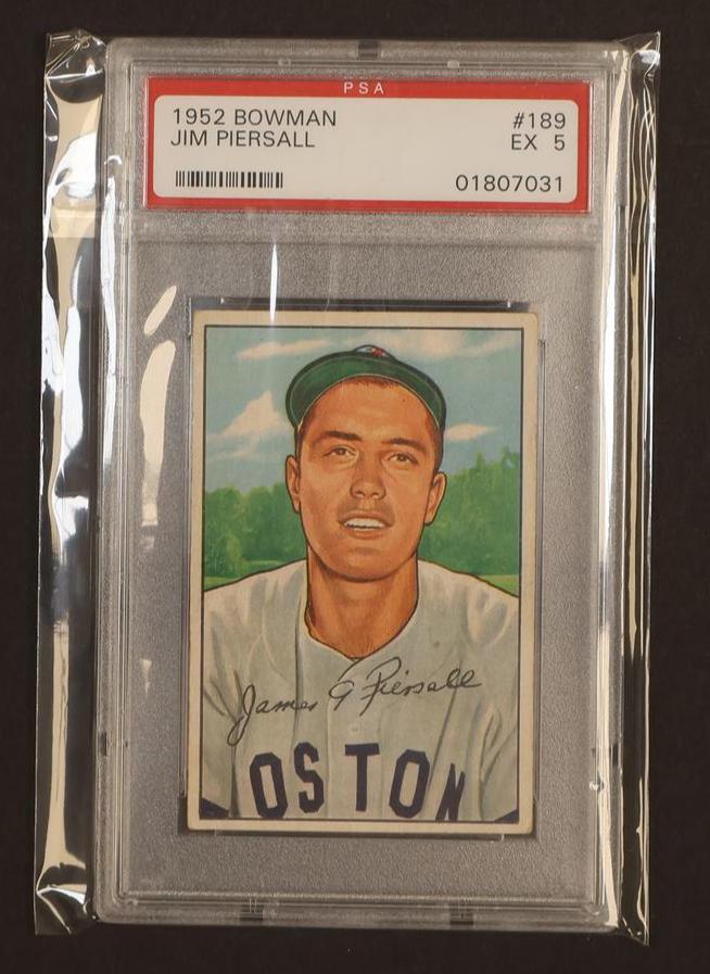 1952 Bowman Jim Piersall #189 PSA 5