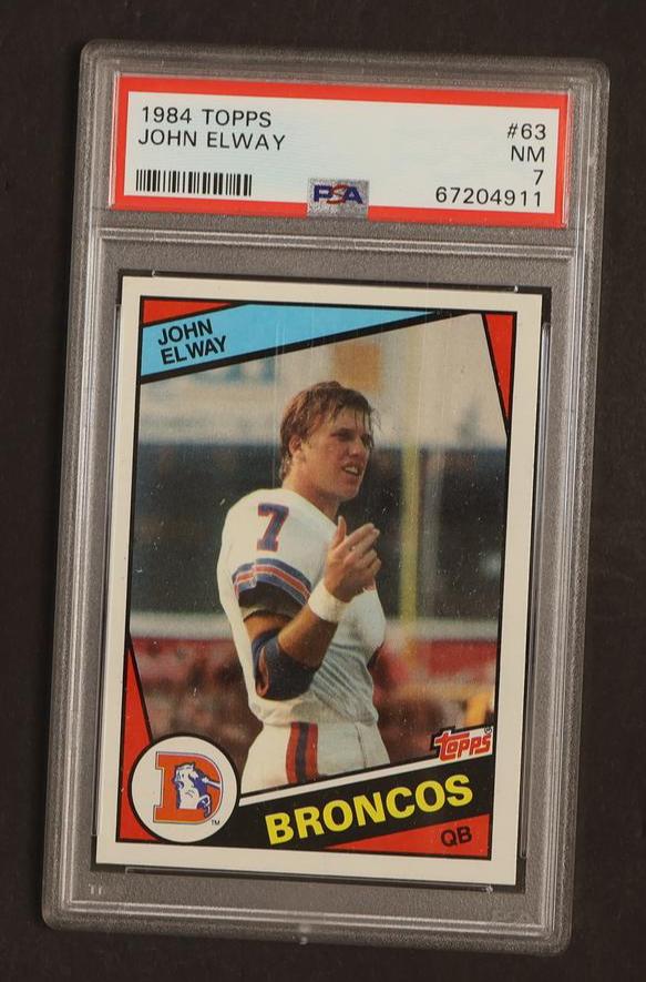1984 Topps John Elway #63 PSA 7