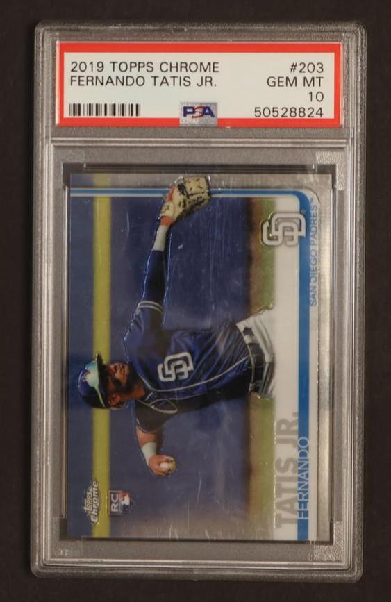 2019 Topps Chrome Fernando Tatis Jr. #203 RC PSA 10