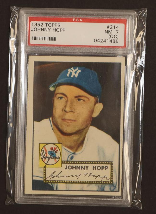 1952 Topps Johnny Hopp #214 PSA 7