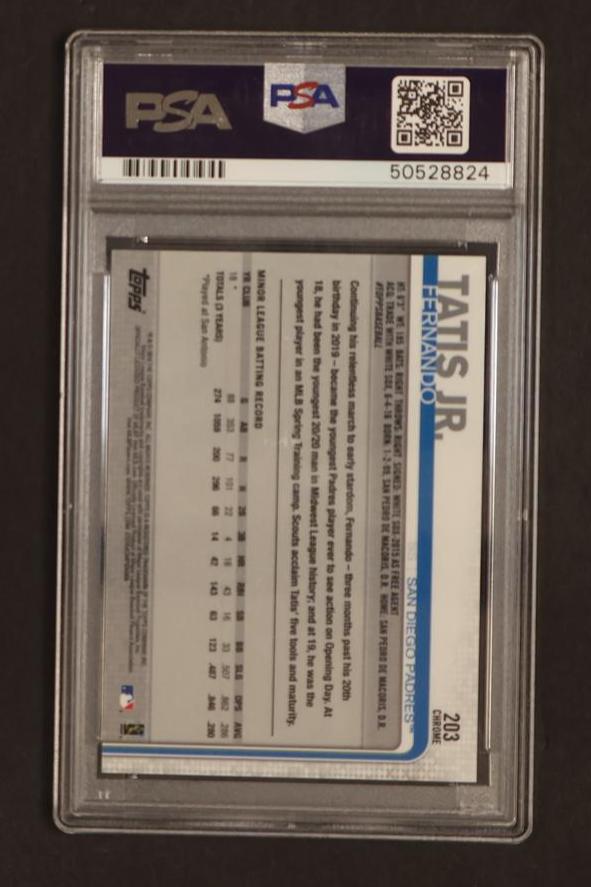 2019 Topps Chrome Fernando Tatis Jr. #203 RC PSA 10