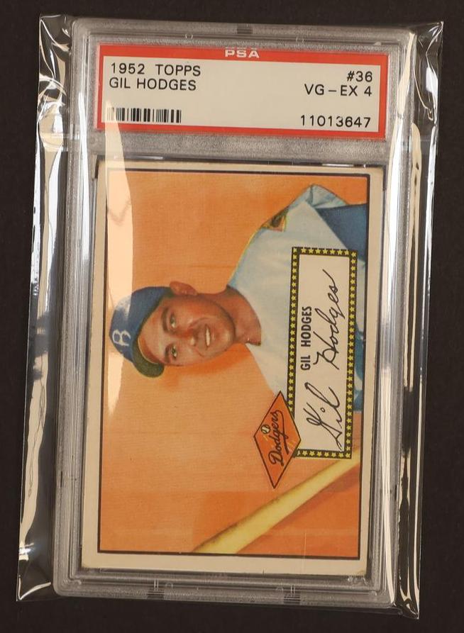 1952 Topps Gil Hodges #36 PSA 4