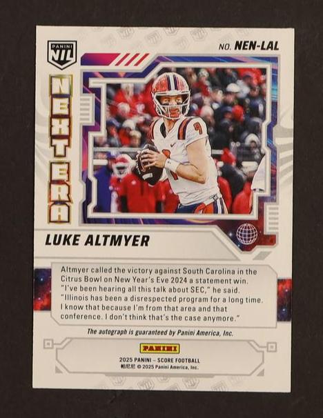 2023 Panini Score NEN-LAL Luke Altmyer Nextera Auto