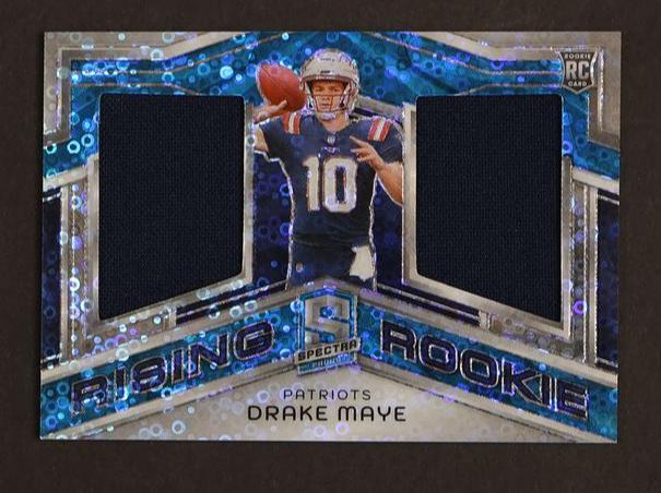 2023 Panini Spectra RRM-DME Drake Maye Rising Rookie Prizm Rookie /50 Patriots