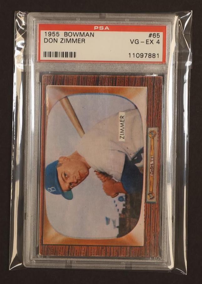 1955 Bowman Don Zimmer #65 PSA 4