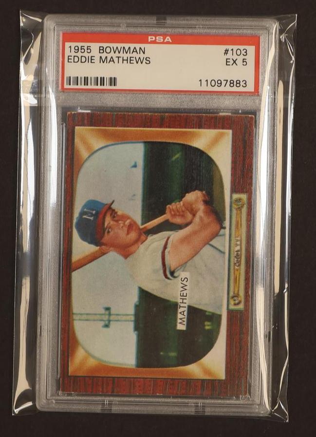 1955 Bowman Eddie Mathews #103 PSA 5
