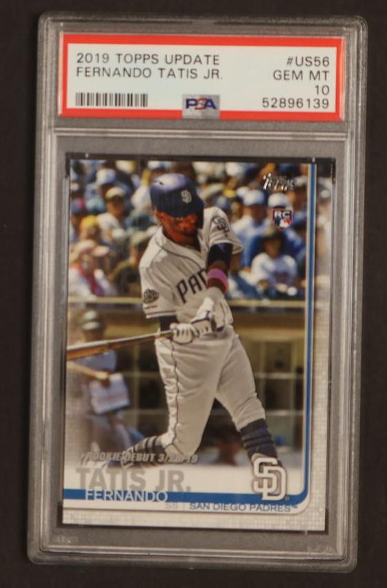 2019 Topps Update Fernando Tatis Jr. #US56 RC Rookie Debut PSA 10