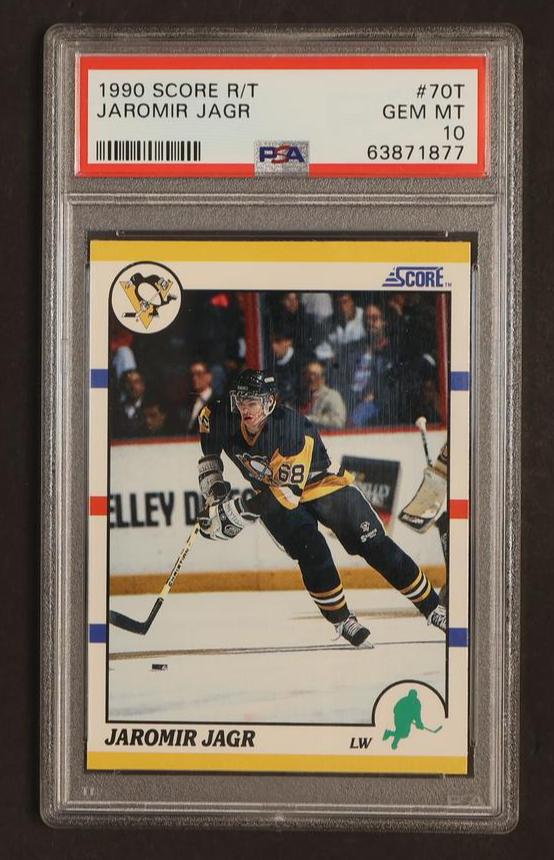 1990 Score Rookie and Traded Jaromir Jagr #70T PSA 10