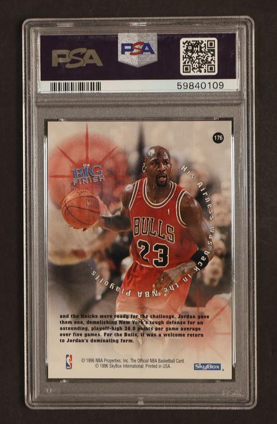 1996 Hoops Michael Jordan #176 PSA 9