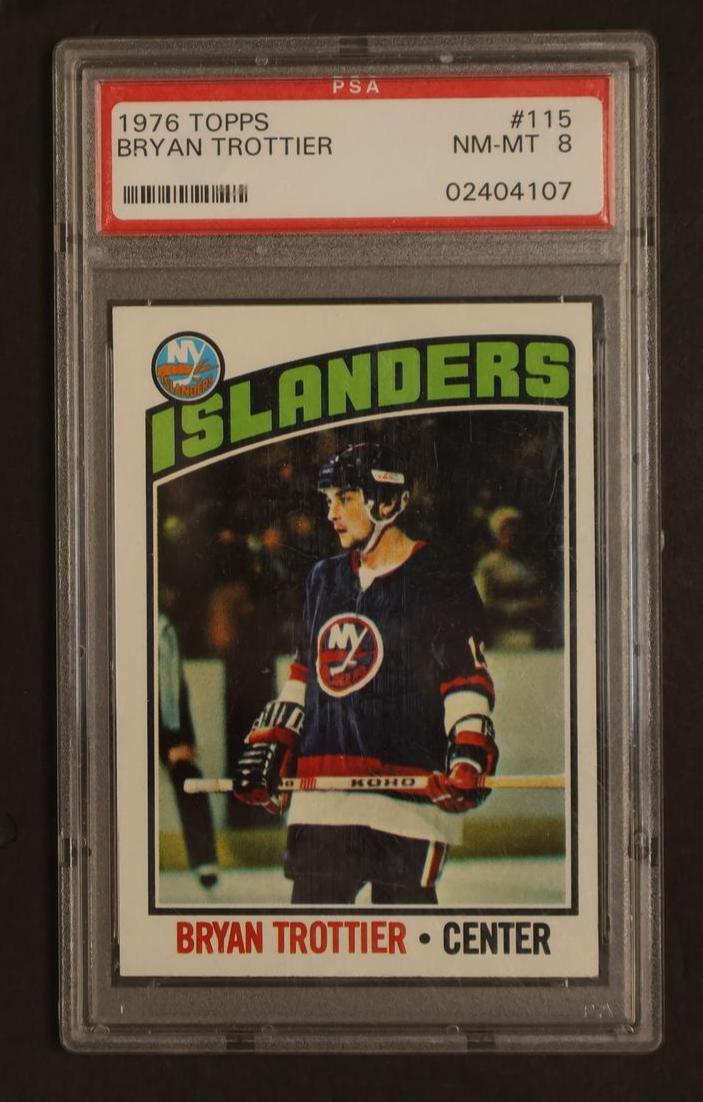 1976 Topps Bryan Trottier #115 PSA 8