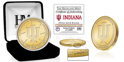 Highland Mint Indiana Hoosiers 5 Time Basketball National Champions Bronze Coin - Limited Edition /5,000