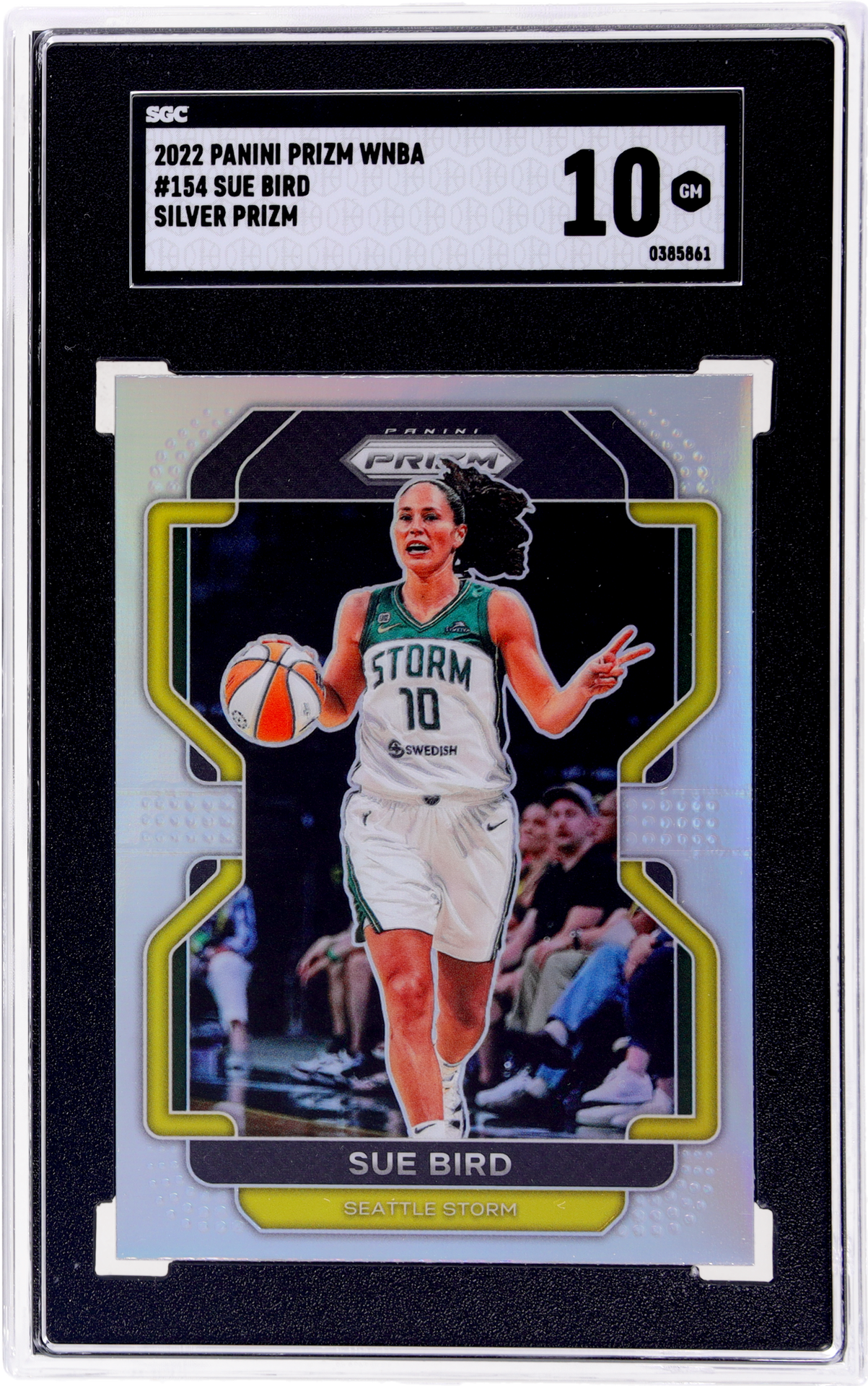 2022 Panini Prizm WNBA Silver Prizm Sue Bird #154 SGC 10