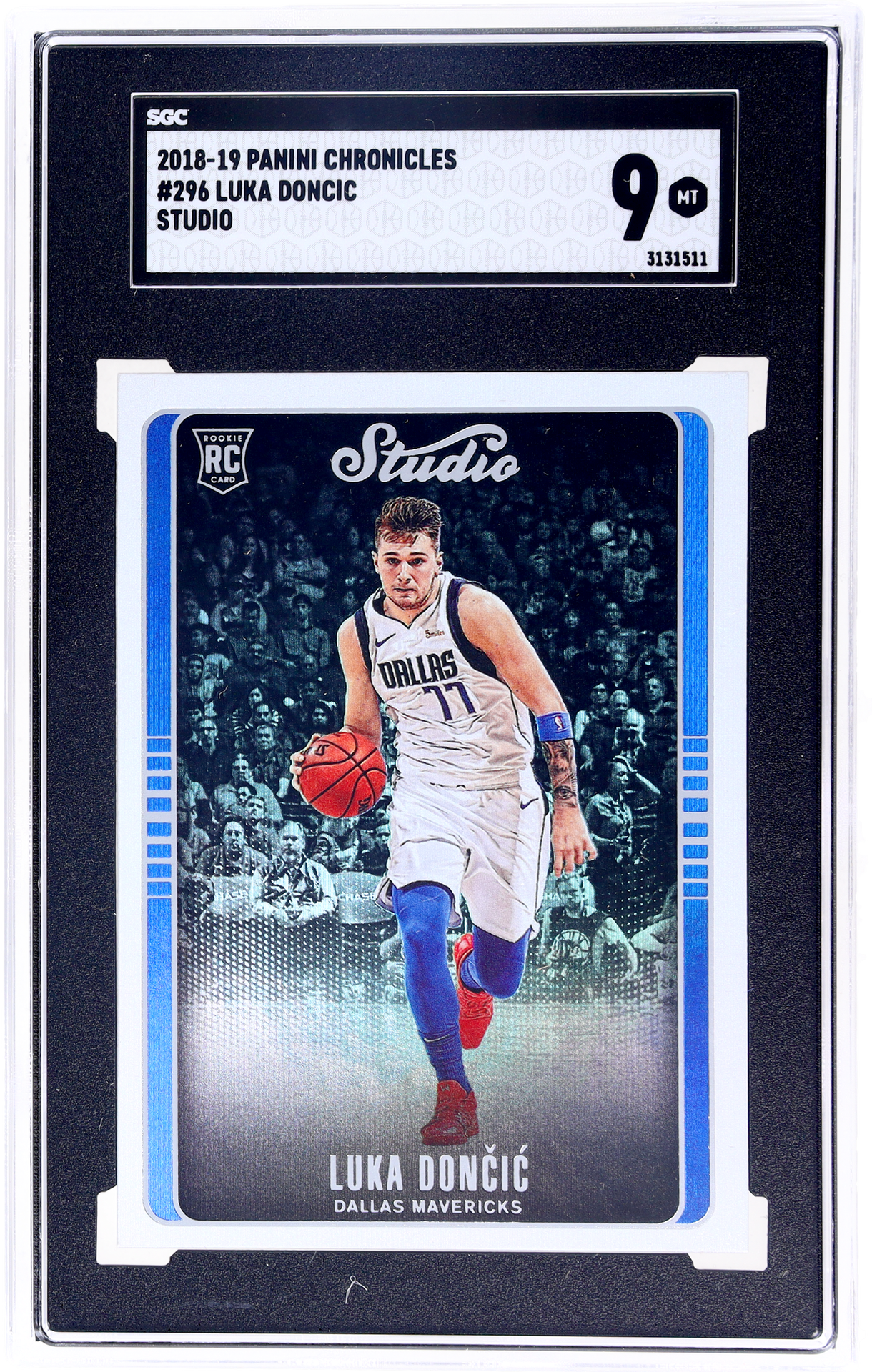 2018 Panini Chronicles Studio Luka Doncic #296 SGC 9