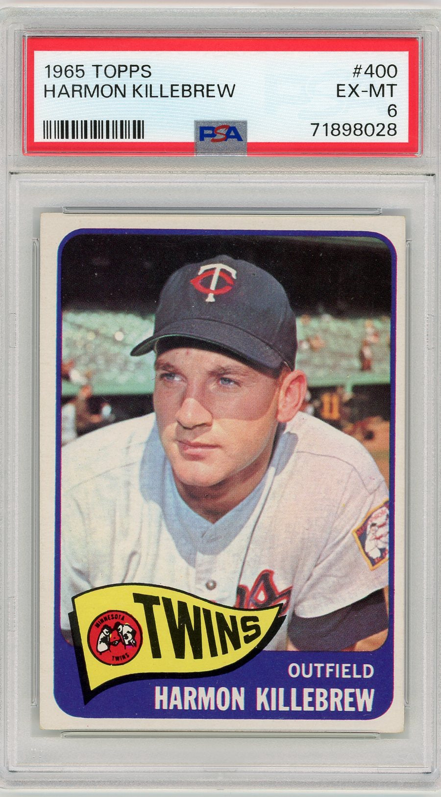 1965 Topps Harmon Killebrew #400 PSA 6