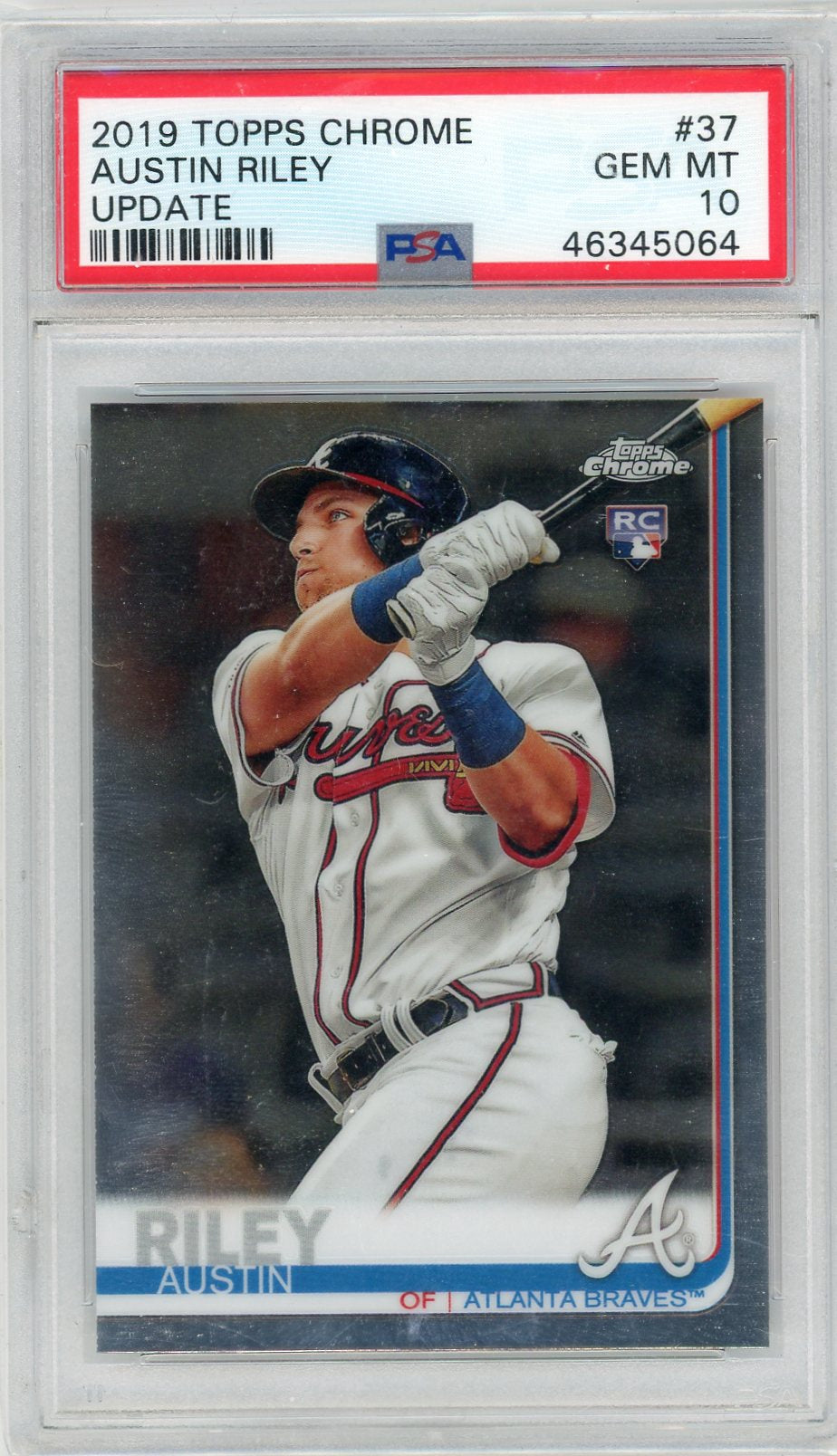 2019 Topps Chrome Update #37 Austin Riley PSA 10