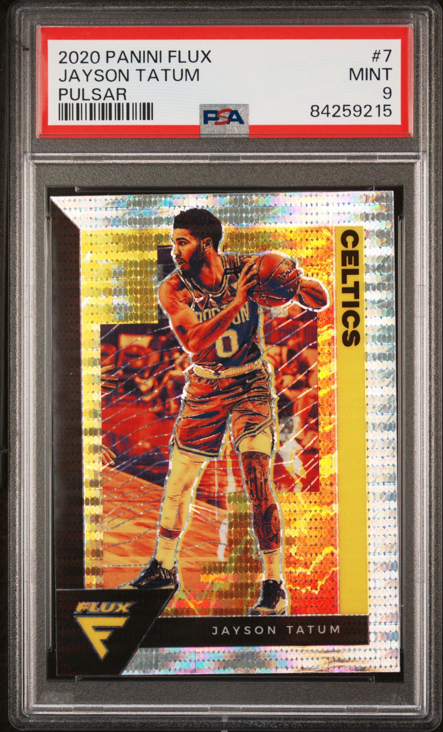 2020 Panini Flux Pulsar Jayson Tatum #7 PSA 9