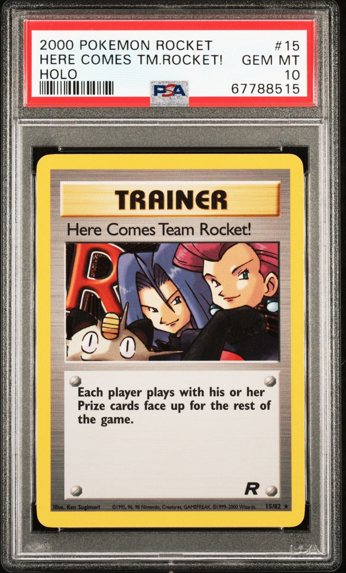 2000 Pokemon Team Rocket #15 Team Rockets PSA 10