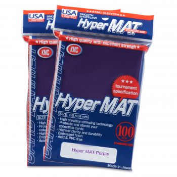 KMC Hyper Mat Purple Standard Size Sleeves 100ct