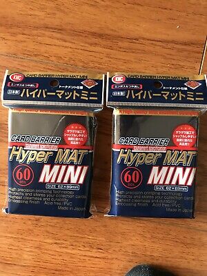 KMC Small Sleeves USA Pack Hyper Matte Black 60-Count